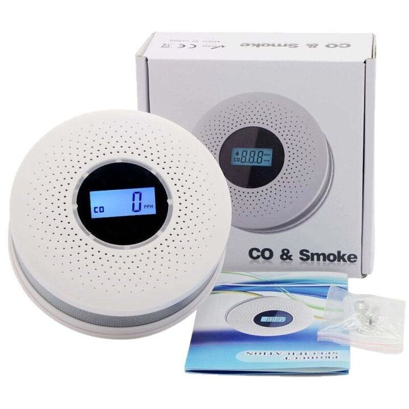 Kombinierter Kohlenmonoxid- und Rauchmelder, CO-Rauchmelder mit Doppelsensor