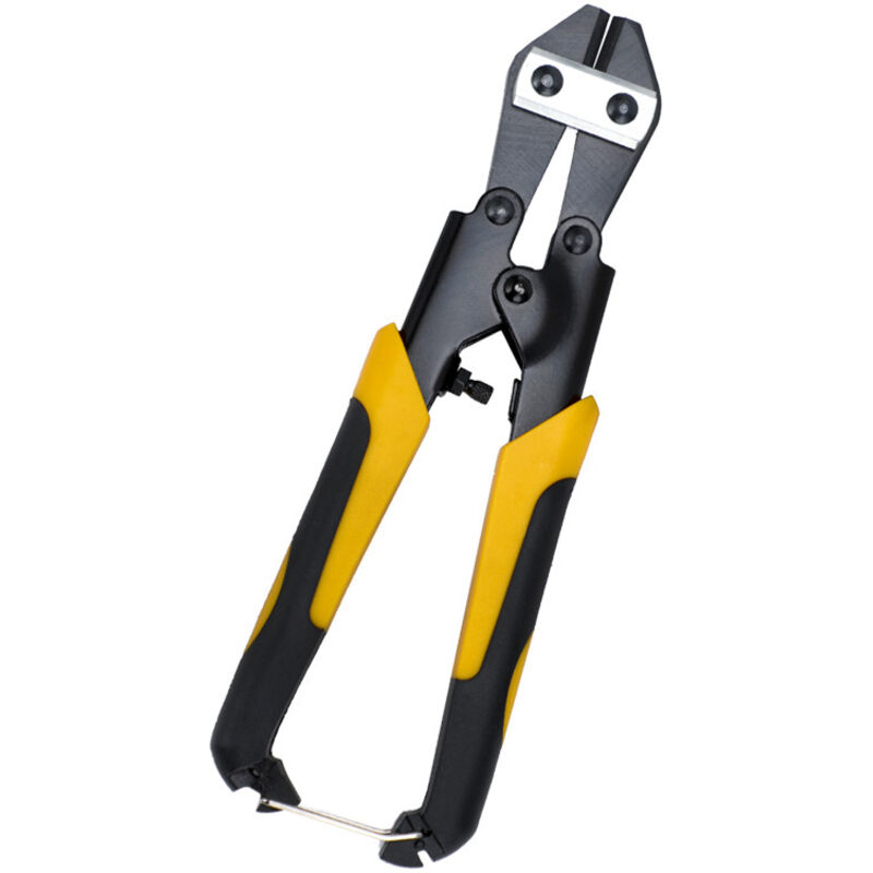 Kompakter Bolzenschneider aus Chrom-Vanadium-Stahl mit verstärkten Gummibacken 220 mm 8 Zoll