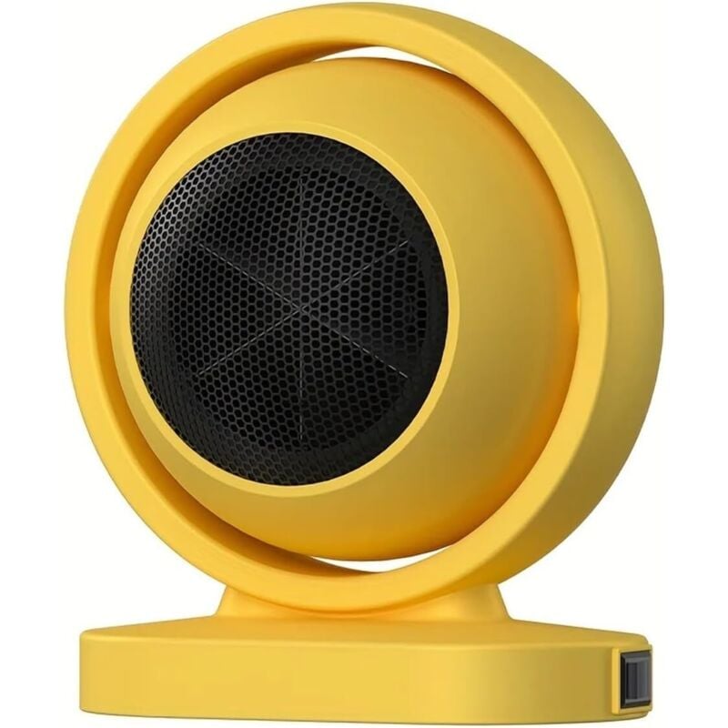 Kompakter und leiser Mini-Büroheizkörper, Fußbodenheizung für Wohnung, Hotel, Zuhause, gelb