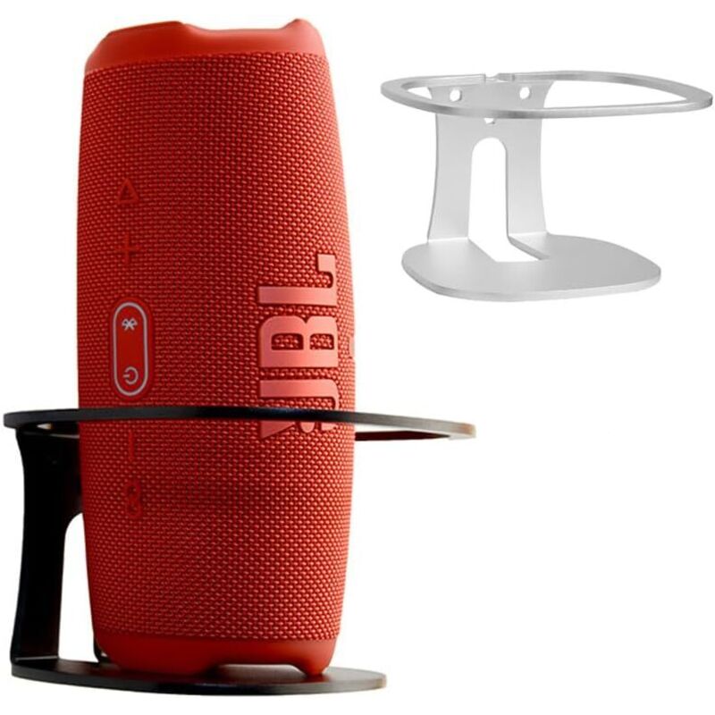 Kompatibel mit JBL Charge 5 Wandhalterung, JBL Charge 5 Ständerzubehör, Smart Home Lautsprecherzubehör Rack (Silber) 2 Stück