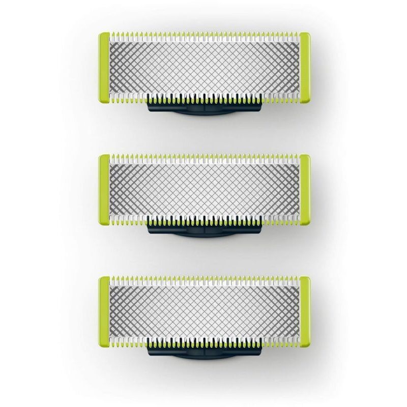 Kompatibel mit OneBlade – Ersatzklingen für den OneBlade Elektrorasierer/Trimmer, langlebiger Edelstahl, zum Trimmen, Stylen und Rasieren, 3er-Packung