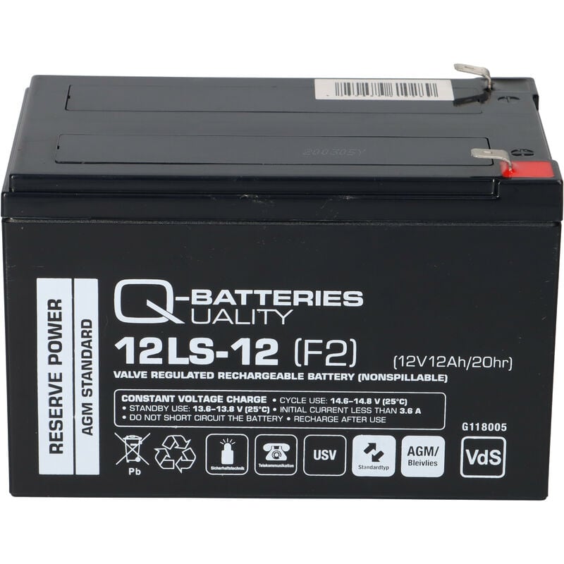 Quality Batteries - Kompatibler Accu Elektro Roller Scooter Elektromobil 24V 2x 12V 12Ah agm Akku qb