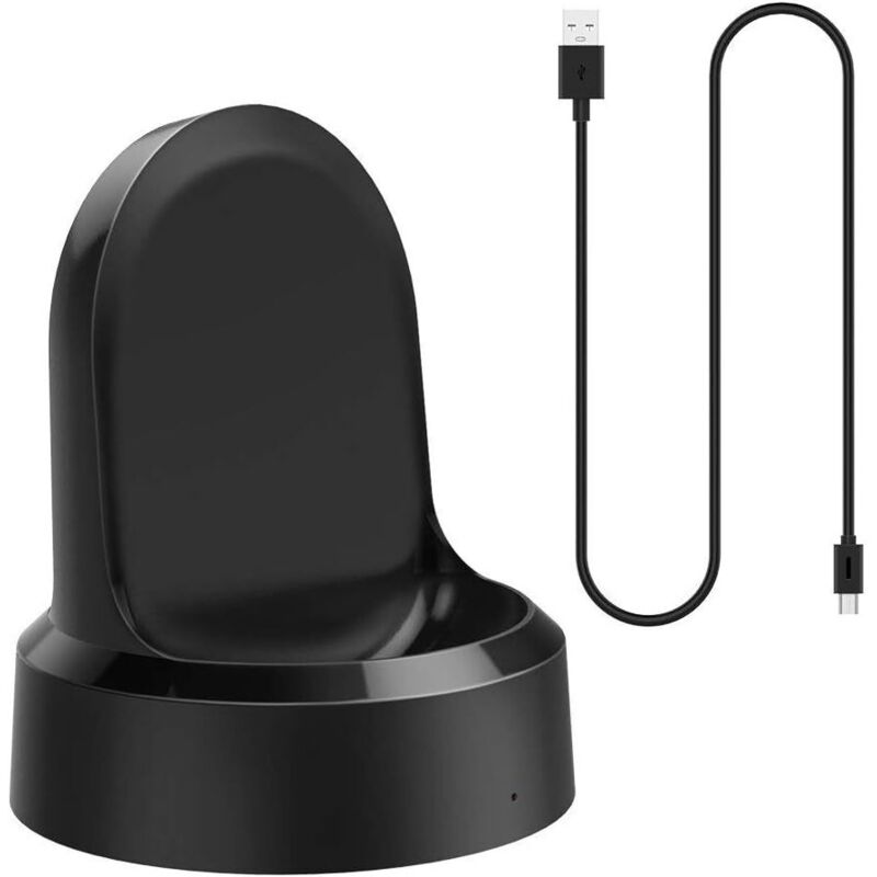 Fitags - Kompatibles Ladegerät für Samsung Gear S3/Gear S2/Gear Sport/Galaxy Watch, 2-in-1-Dockstation-Ladegerät, Ersatz-USB-Ladekabel für