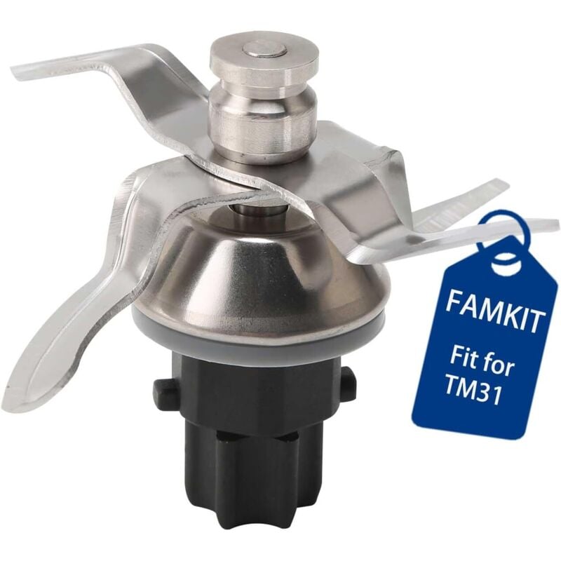 Ineasicer - Kompatibles Messer für Thermomix TM31, Edelstahl-Mixerklinge, für Thermomix TM31 Messerset