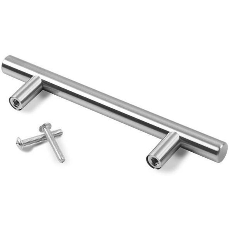 Komplettes Set aus 10 Küchenschrankgriffen, 160 mm Mittenabstand, Edelstahlgriffe für Küchenschränke, Küchentüren und Küchenmöbel.