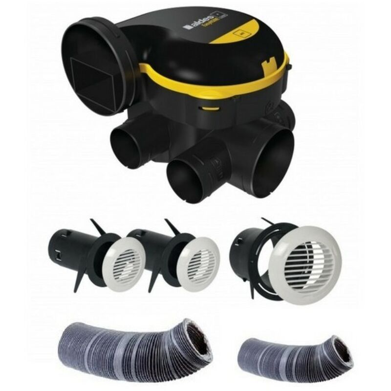 Komplettes Set Gaines und VMC Simple Flux Easyhome Auto + Lüftungsgitter Bip - Aldes