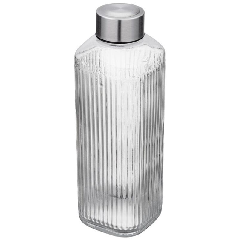 Kongo 1L Glasflasche mit Verschluss für Wasser, Getränke, Säfte, Limonaden