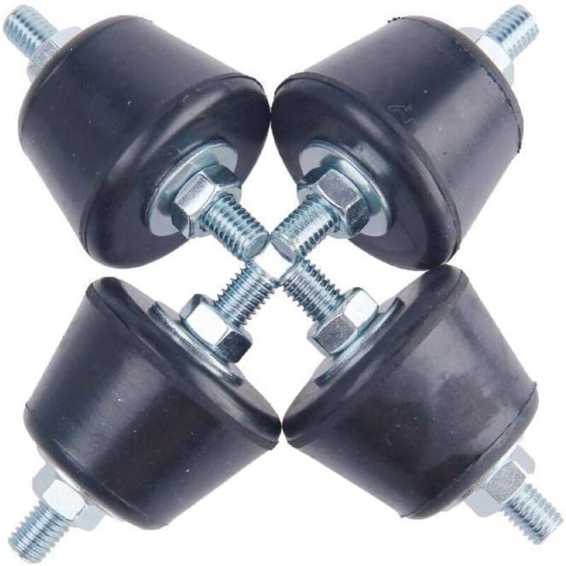 Konischer Silentblock für Klimaanlage M8 Antivibrationsfuß mit Muttern und Unterlegscheiben 4er Set Silentblock M8 Reversible Klimaanlage