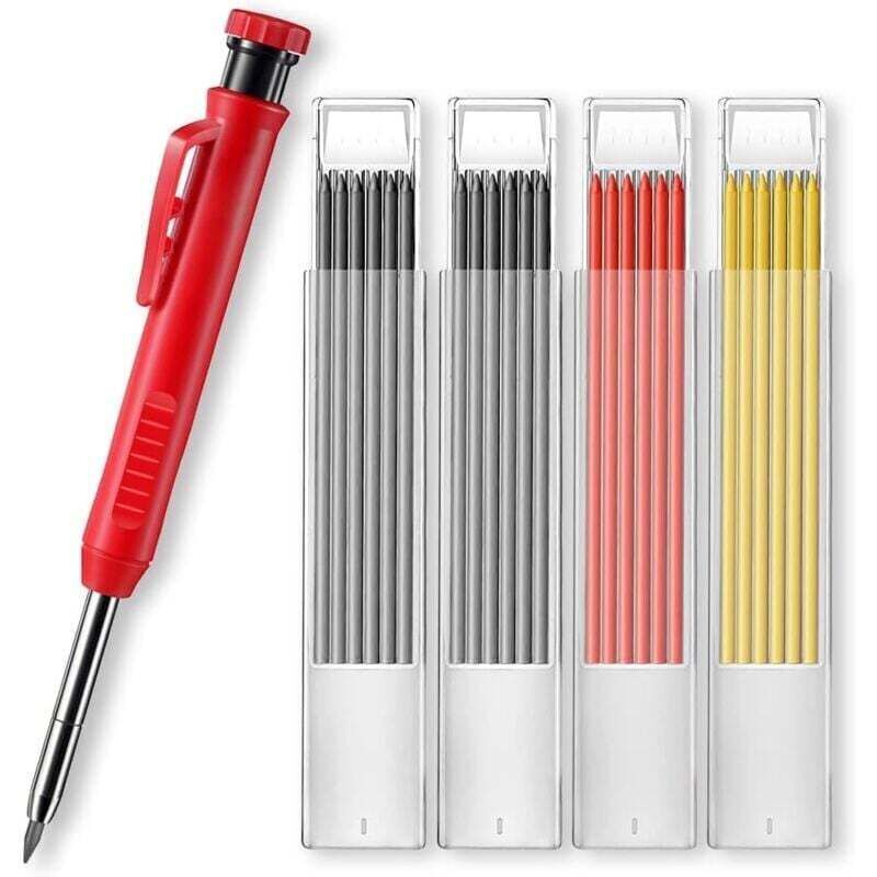 Konstruktionsbleistift, Baustift, Heimwerkerwerkzeug. Geeignet für Architekturzeichnungen, Linien, Skizzen und Holzarbeiten.