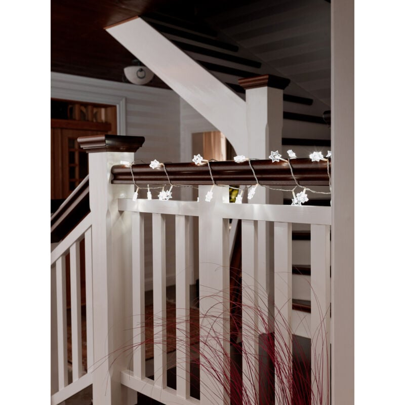 Konstsmide 4090-103 Motiv-Lichterkette Stern Innen netzbetrieben Anzahl Leuchtmittel 24 LED Warmwei