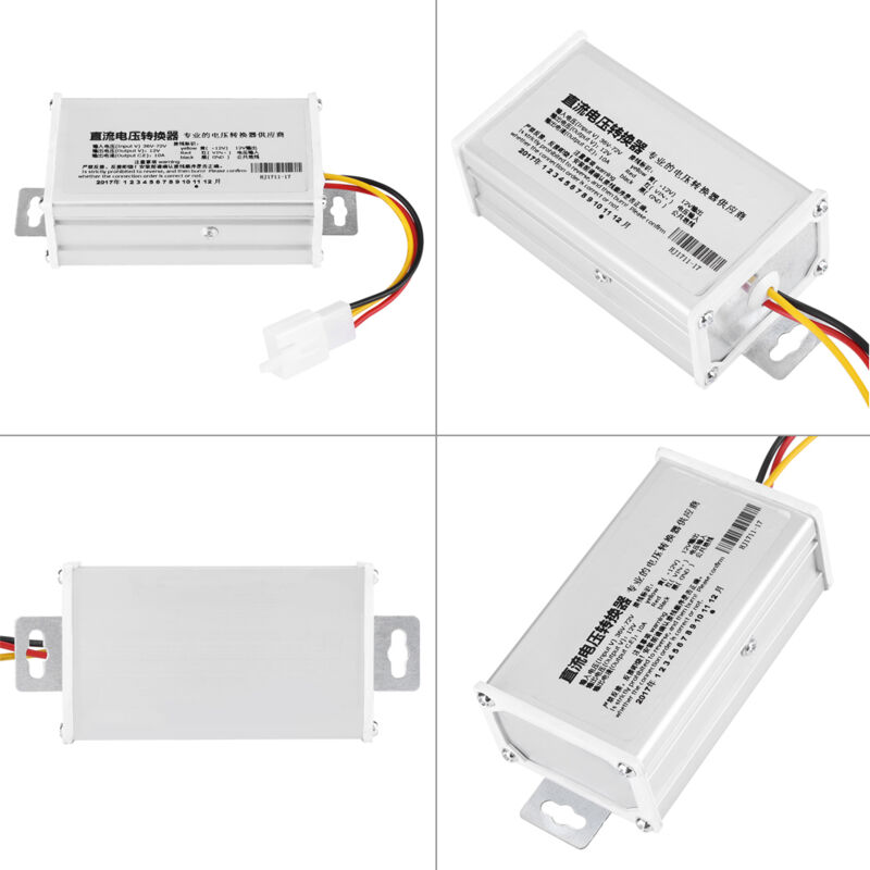 Konverter-Adapter-Transformator (36–72 V Gleichstrom auf 12 V, 10 A, 120 W) für Elektroroller