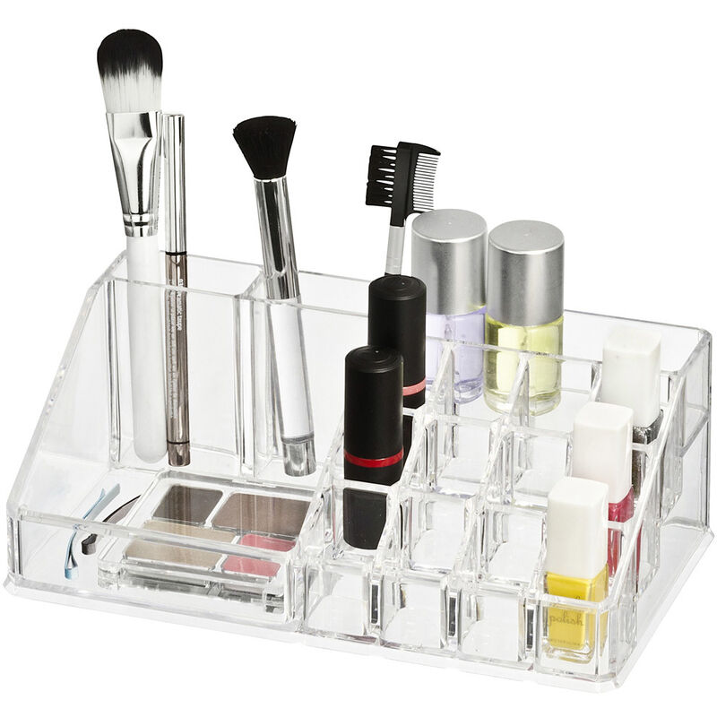 Kosmetik Organizer Femme, mit 16 Aufteilungen, Transparent, Acryl transparent - transparent - Wenko