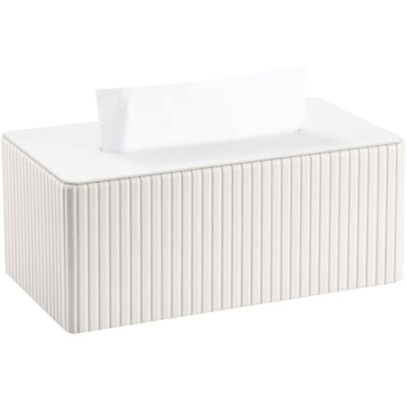 Kosmetiktücherbox Taschentuchbox, Rechteckige Tissue Box Tücherbox für Wohnzimmer, Badezimmer & Büro – Dekorative Taschentücher Box