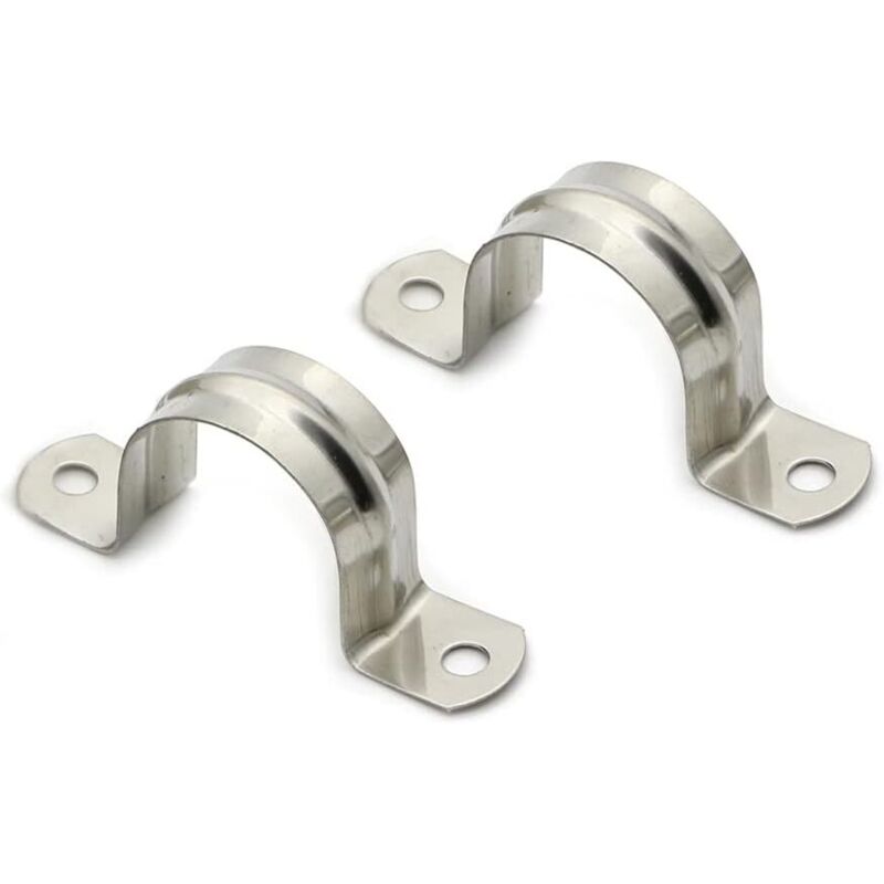 Rohrschelle 25 mm – 25 mm Rohrschelle, 25 Stück Edelstahl U-Rohrschelle Verbindungsring Rohrschelle Karte Karte Sattelkarte Rohrschelle
