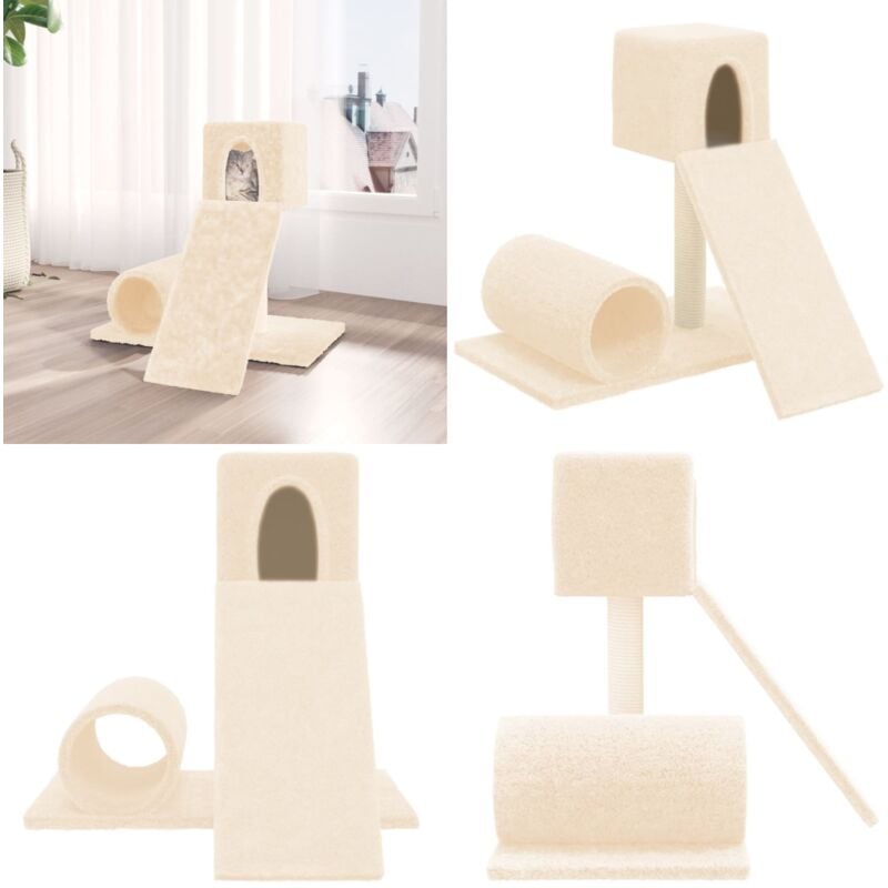 Vidaxl - Kratzbaum mit Sisal-Kratzsäule Creme 59 cm - Katzenkratzbaum - Kratzbaum Sisal - Katzenmöbel - Katzenschlafplatz - Katzenturm - Home & Living