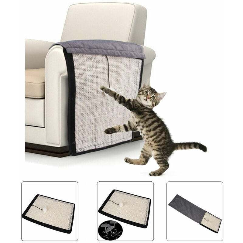 Kratzbrett für Katzen, neues Produkt, kreative Katzen-Schleifkralle, Sisal-Kratzbrett, Sofa-Schutzpolster, Kratzbaum für Katzen, Beige (normal)