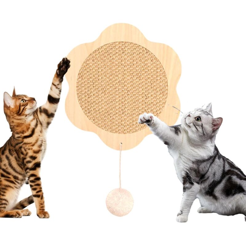 Kratzmatte für Katzen Katzenbaum – Hängender Möbelschutz, interaktives Spielzeug für Sofa, Wohnung, Couch, Welpenkratzbaum