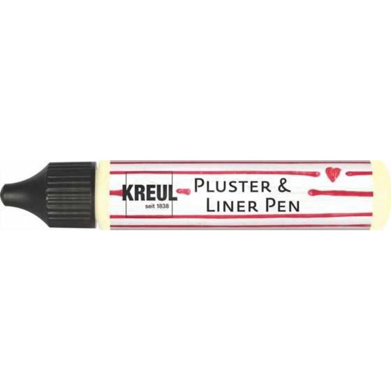 Kreul - Pluster & Liner Pen Nachtleuchtgelb 29 ml Pluster & Liner Pen