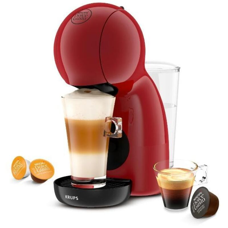 Krups Nescafé Dolce Gusto Piccolo XS Kaffeemaschine de Kapseln 15 bar, Fassungsvermögen 0,8L, heiße oder kalte Getränke, Eco Mode, 30 Kaffeesorten,