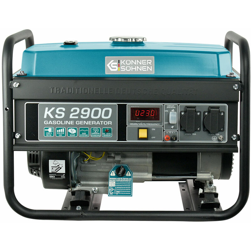 Könner&söhnen - ks 2900 Stromerzeuger Stromgenerator Benzin Notstromaggregat 2900 w