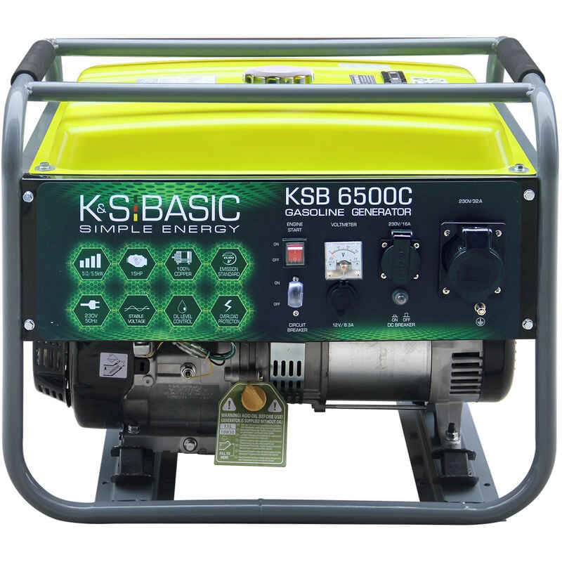 Könner&söhnen - ks basic 6500C Stromerzeuger Strom generator Benzin Notstromaggregat 5500 Watt