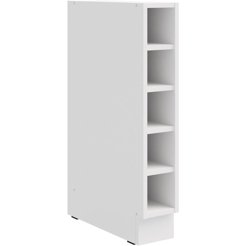 Küchen Preisbombe - Küchen Unterschrank Regal 15 cm Weiß Küchenzeile Küchenblock Küche Einbauküche