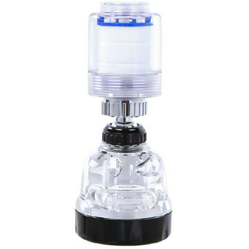 Küchenarmatur-Wasserfilter, rotierender Spritzschutz-Sprinkler-Wasserfilter für Küchenarmaturen