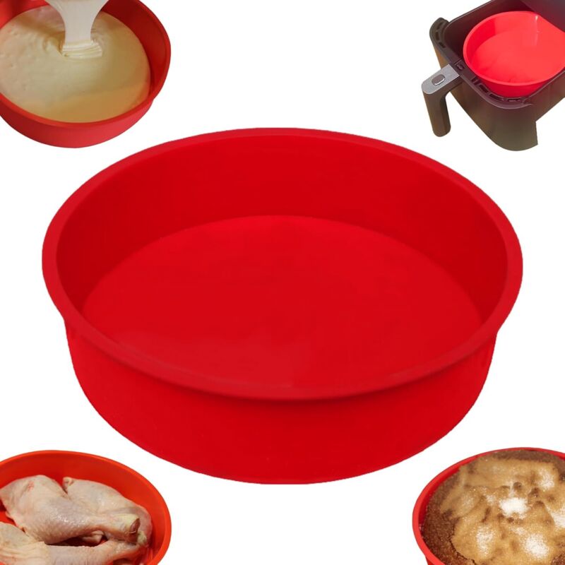 Kuchenform für die Heißluftfritteuse, Form für die Heißluftfritteuse, 20,5 cm Backform, kompatibel mit den Heißluftfritteusen COSORI 5,5 l und COSORI