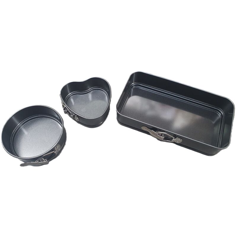 Kuchenformen, Backformen SCHWARZER FORMENMIX - 3er Set BLS-115