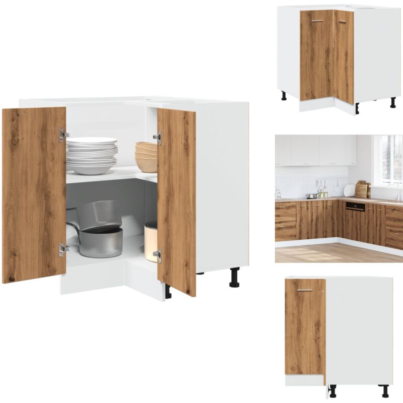 Küchenschrank Artisan-Eiche 75,5x75,5x81,5 cm Holzwerkstoff - Küchenschrank - Küchenschränke - Lagerschrank - Unterschrank