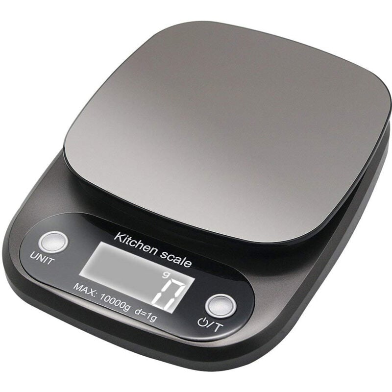 Küchenwaage 10kg/1g Elektronisch Hochpräzise Haushalt Großes LCD-Display für Kuchen/Torte/Keks Professionell