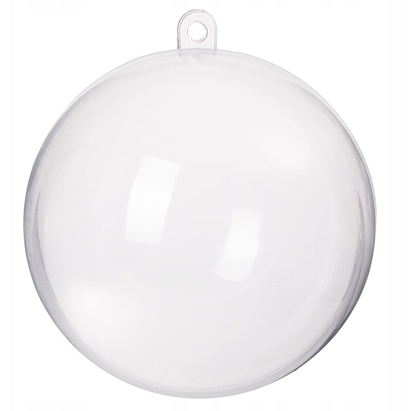 KUGEL WEIHNACHTSKUGEL ACRYL TRANSPARENT KUGELN WEIHNACHTSKUGELN 6cm