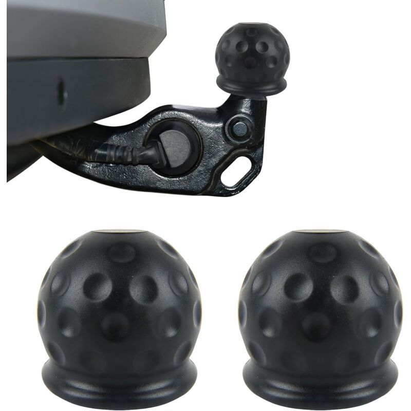 Kugelkopfabdeckung für Anhängerkupplung, 2-teilige Kugelkopfabdeckung für Anhängerkupplung, Schutzkappe für Anhängerkupplungskugel