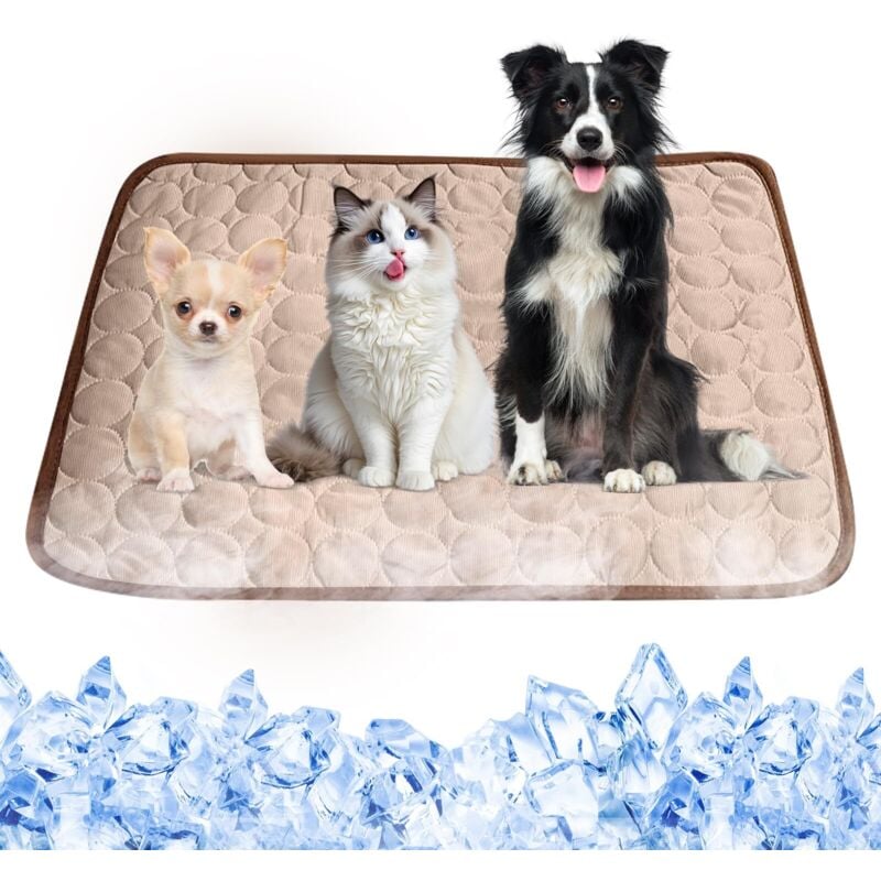 Kühlmatte für Haustiere, Kühlmatte für Hunde, selbstkühlende Haustiermatte, ungiftig, für kleine große Haustiere im Sommer
