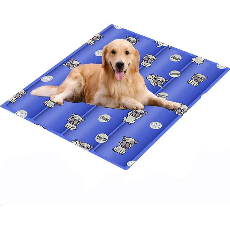 Kühlmatte für Hunde, Kühlbett für Hunde, automatisches Kühlkissen, langlebiger – kratzfest, Sommer-Kühlmatte für Hunde, Katzen und Kaninchen (L (60 x