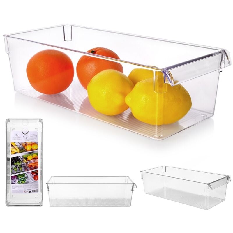Excellent Houseware - Kühlschrank-Organizer, länglich, 36 x 15 x 10 cm