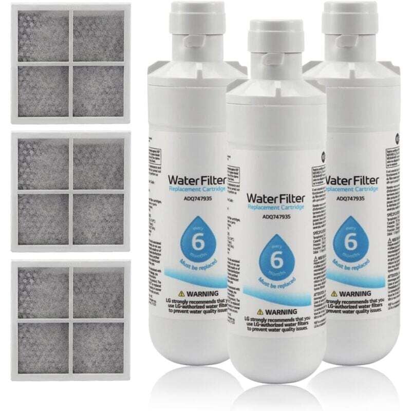 Kühlschrank-Wasserfilter, Kühlschrank-Wasser- und Luftfilter, geruchsneutralisierender Wasserfilter für Kühlschränke, Ersatzteil für Luftfilter,