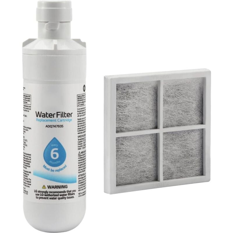 Kühlschrank-Wasserfilter, Kühlschrank-Wasserfilter und Luftfilter, geruchsneutraler Kühlschrank-Wasserfilter, Ersatzteil für Luftgitter, Ersatz für