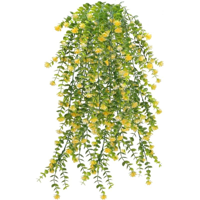 Künstliche Hängepflanze, 3 Stück, Kunstpflanzen für den Innenbereich, künstliche Efeu-Farn-Blumenwand, künstliche Hängepflanze, Girlande, Efeu,
