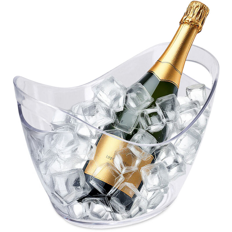 Sektkühler mit 2 Tragegriffen ca. 34,5 cm x 26 cm für bis zu 4 Flachen