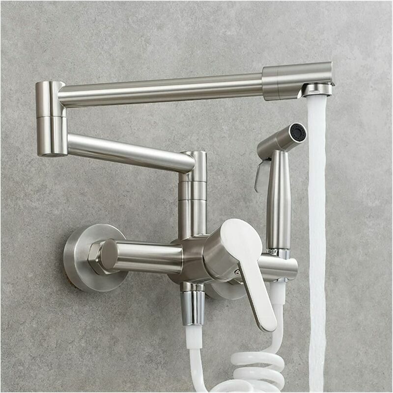 Kupfer Küchenarmatur verdeckt Warm- und Kaltwasserbecken klappbar und länglich Küchenarmatur universell drehbar Balkon Wasserhahn drehbar Balkon