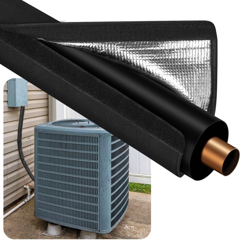 Kupferheizschlauch für Außenluftleitungen von Klimaanlagen, hergestellt aus 600D Oxford-Gewebe, für Mini-Split-Zentral-Klimaanlagen, 183 x 26 cm (72