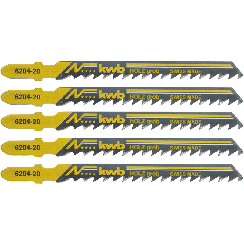 KWB - 620425 Stichsägeblätter, Holzbearbeitung, hcs 5 St.