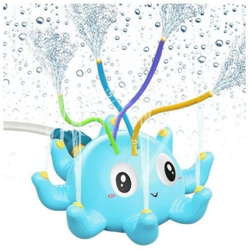 KZQ - 14,2 cm x 18,3 cm x 7,3 cm Wasserspiele für Kinder im Freien, Wassersprinkler-Spielzeug für Kinder, Rasensprinkler, Sprinkler-Spielzeug,