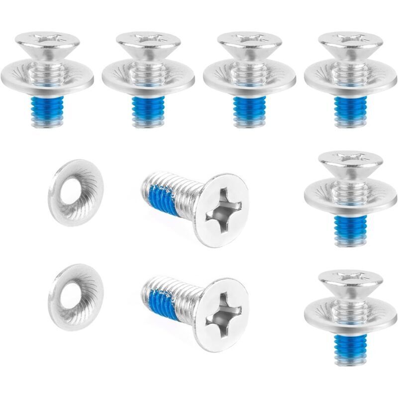 16-teiliges Snowboard-Bindungsschrauben-Set mit Edelstahl-Unterlegscheiben, Skibindungszubehör, Sportteile, Snowboard-Ersatzausrüstung. - KZQ