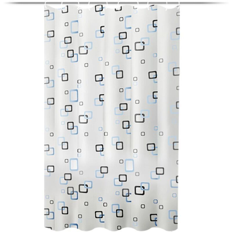 200 x 200 cm Anti-Schimmel-Duschvorhang, waschbarer PEVA-Duschvorhang mit 12 Haken, wasserdicht, antibakteriell, schnelltrocknend, für Badewanne und