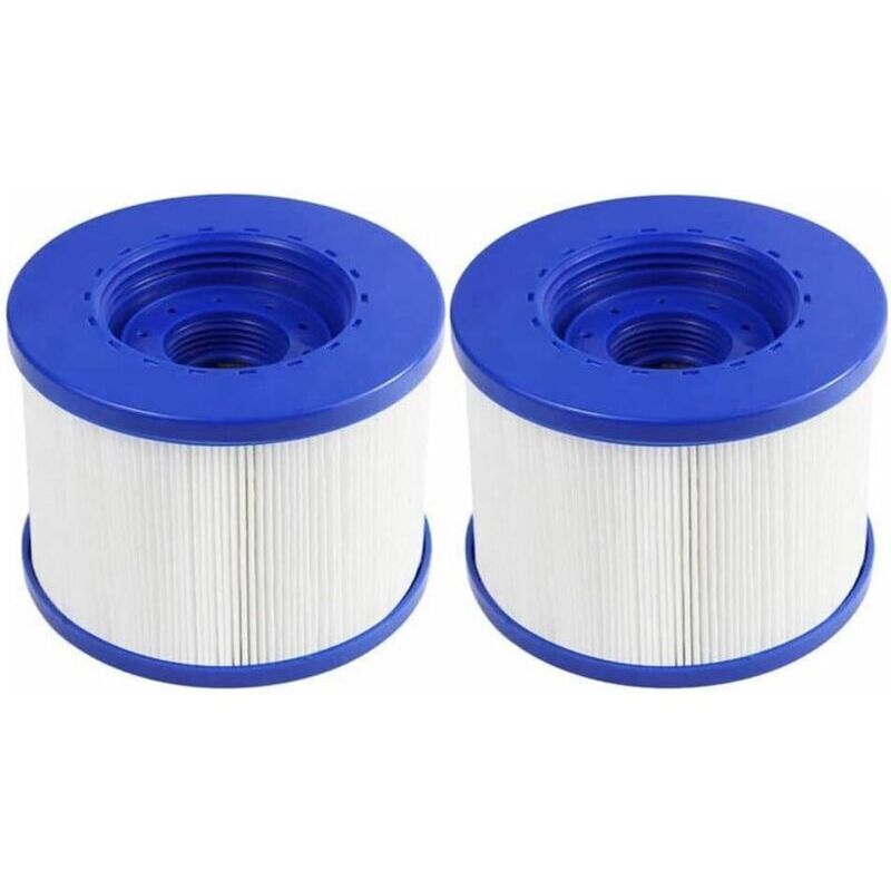 KZQ - 2er-Pack Spin-On Spa-Filterkartusche, aufblasbarer Spa-Aufschraubfilter, 60 mm Gewinde, Ersatzfilterkartusche für Cozy Spa, Clever Spa und