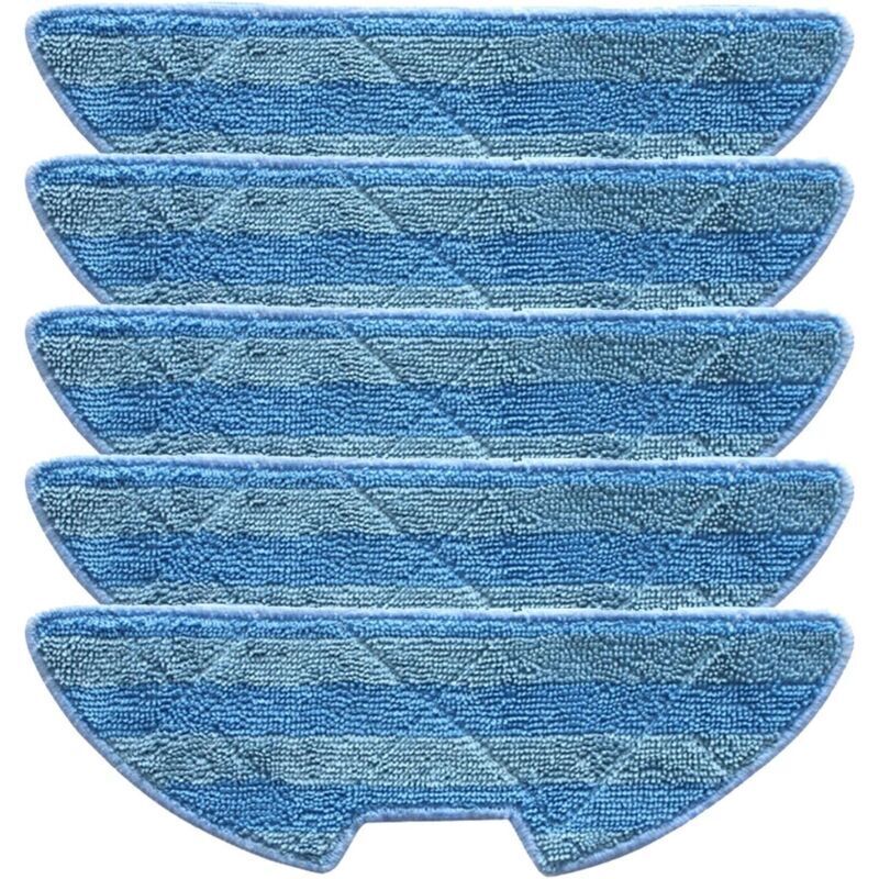 KZQ - 5-teiliges Mopptuch, kompatibel mit EZIclean One Roboter-Staubsauger, Aqua-Roboter-Staubsauger, Mikrofaser-Mopptuch-Ersatz