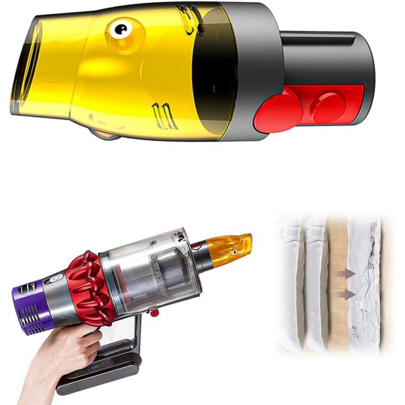 Dyson Staubsaugerzubehör, Dyson Staubsaugerbürste, Staubsaugerzubehör, Staubsaugerbeuteladapter, Saugkopfaufsatz für Dyson V7, V8, V10, V11, V12 - KZQ