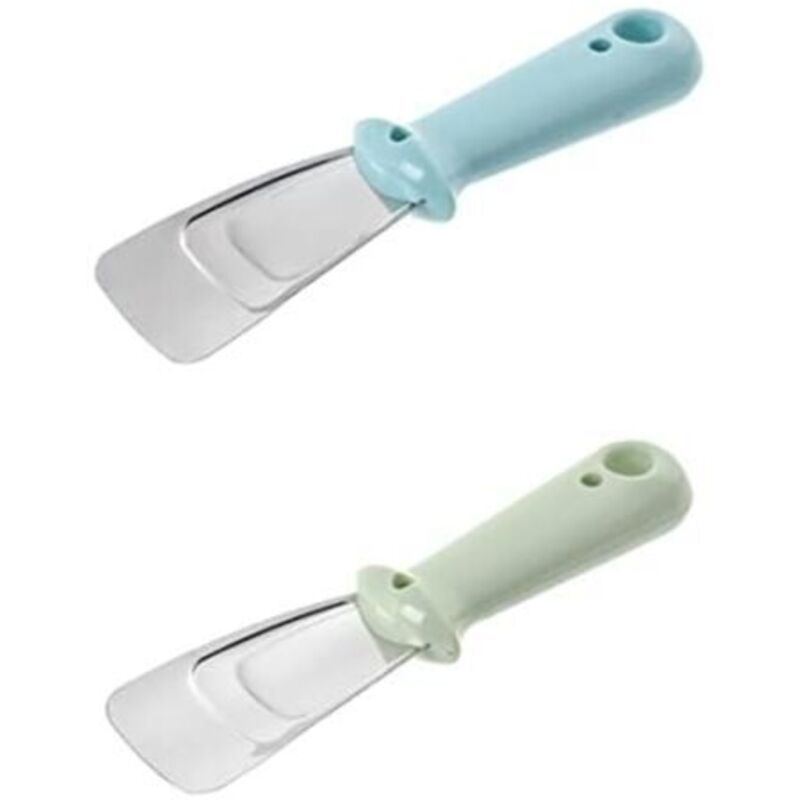 Gefrierschrank-Abtauschaber, Edelstahl, Eisschaber, Haushaltsküche, Gefrierschrank-Abtaugerät, praktisches Kühlschrankzubehör, 16,8 x 4,5 x 2,3 cm, 2